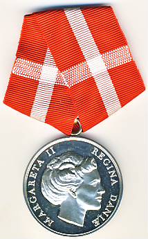 Dronningens fortjenstmedalje (40 rs glorvrdig ansttelse)