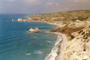 Den cypriotiske kyst ved Afrodites fdested
