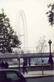 "The London Eye" under konstruktion
