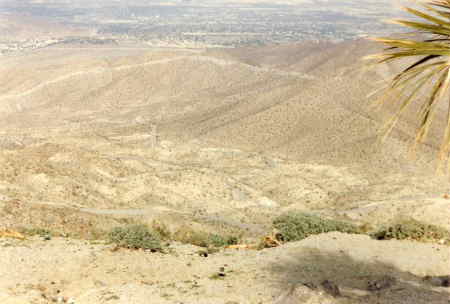 Palm Springs in the distance